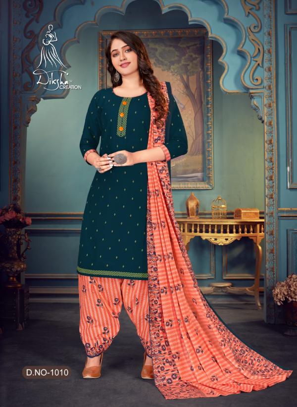  Diksha 4 Colours Stich Patiyala Readymade Dress Collection